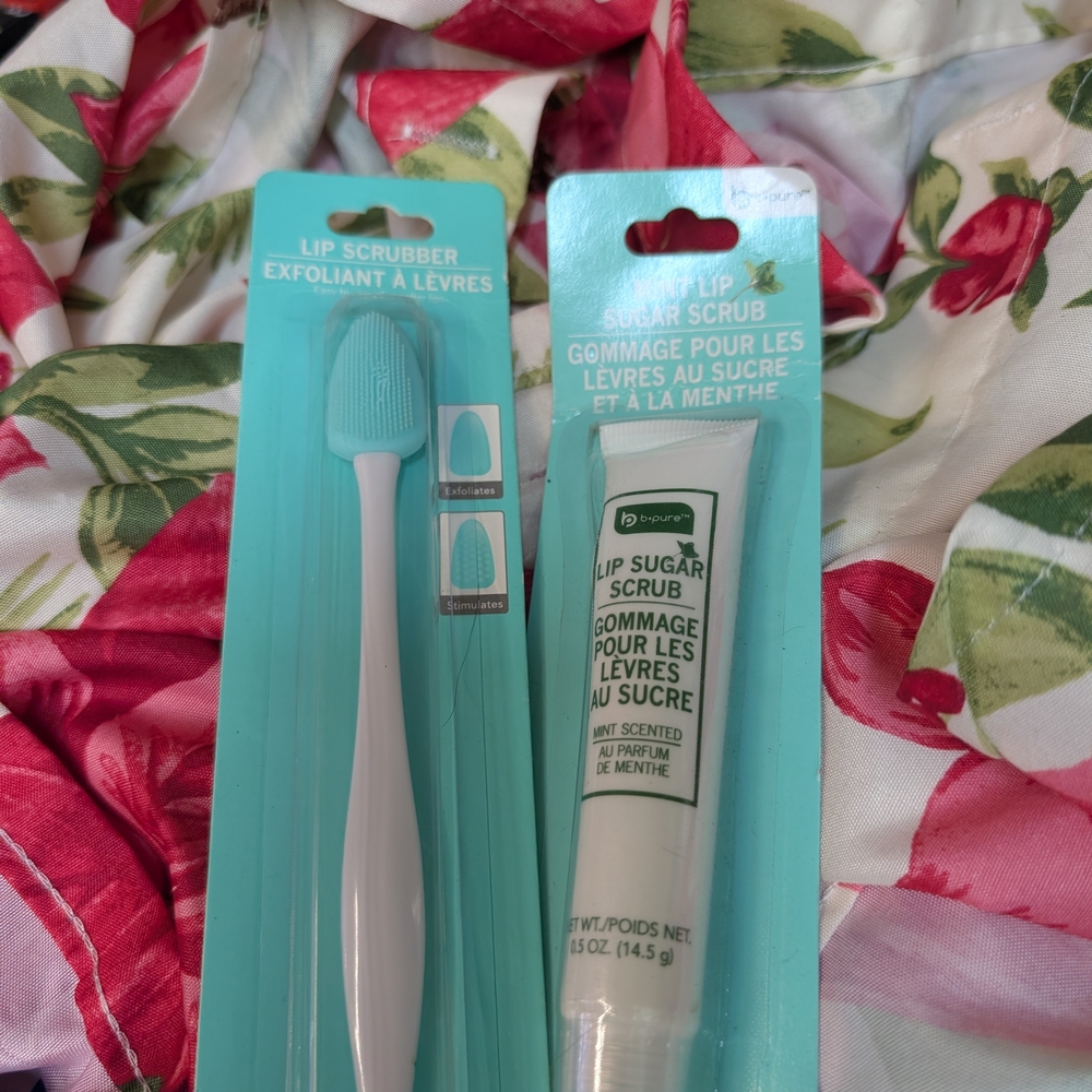 Lip Scrubber and Sugar Scrub Set - Mint